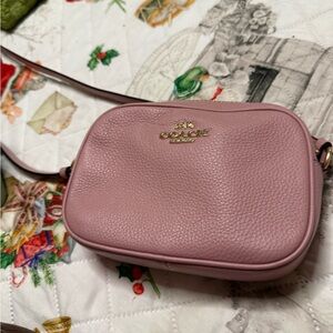 Coach Pink Leather Crossbody Bag